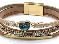 Ca. 10x lederen armband corazon, amaron - afbeelding 1 van  1