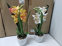 Ca. 10x levensechte orchidee in 2 kleuren - afbeelding 2 van  6