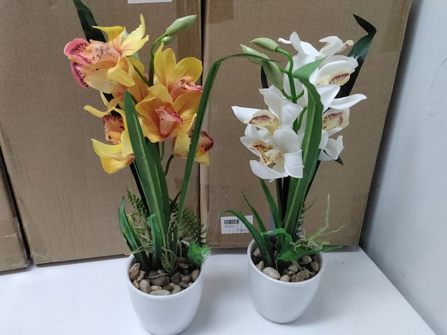 Ca. 10x levensechte orchidee in 2 kleuren - afbeelding 2 van  6