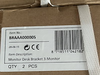 Ca. 10x monitor bureausteun 3 monitoren 3x scherm 13"-27" sam creative, braaa000005 - afbeelding 4 van  4