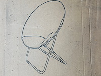 Ca. 10x moon chair, stoel inklapbaar, xdays, diverse kleuren - afbeelding 3 van  5