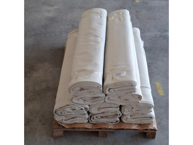 Ca. 10x pak festivaldoek/dekomolton | vlamwerend, ecru/naturel - afbeelding 3 van  5