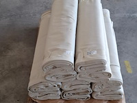 Ca. 10x pak festivaldoek/dekomolton | vlamwerend, ecru/naturel - afbeelding 3 van  5