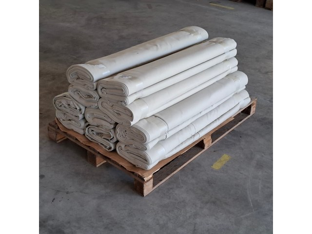 Ca. 10x pak festivaldoek/dekomolton | vlamwerend, ecru/naturel - afbeelding 4 van  5