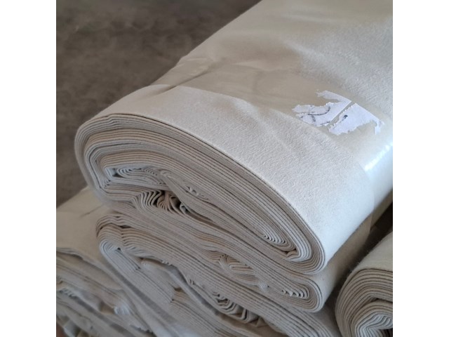 Ca. 10x pak festivaldoek/dekomolton | vlamwerend, ecru/naturel - afbeelding 5 van  5