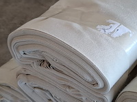 Ca. 10x pak festivaldoek/dekomolton | vlamwerend, ecru/naturel - afbeelding 5 van  5