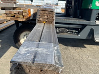 Ca. 10x partij geprofileerde planken, 18x140mm, lengte 1/360cm, 6/480cm, 3/540cm - afbeelding 1 van  3