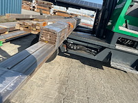 Ca. 10x partij geprofileerde planken, 18x140mm, lengte 1/360cm, 6/480cm, 3/540cm - afbeelding 2 van  3