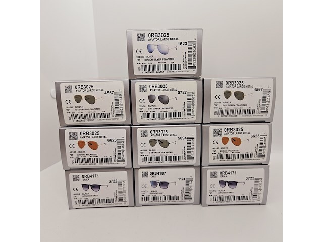 Ca. 10x rayban polarized zonnebrillen aviator, chris, erika... - afbeelding 12 van  24