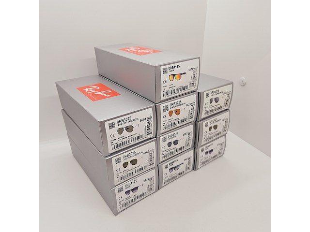 Ca. 10x rayban polarized zonnebrillen aviator, hexagonal, justin, erika... - afbeelding 1 van  27