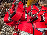 Ca. 10x spanband transport universeel, zware kwaliteit, rood - afbeelding 2 van  6