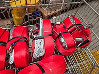 Ca. 10x spanband transport universeel, zware kwaliteit, rood - afbeelding 4 van  6