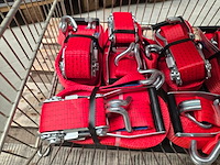 Ca. 10x spanband transport universeel, zware kwaliteit, rood - afbeelding 2 van  4