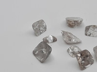 Ca. 10x splijtstuk van diamantkristallen (totaal 2,4 krt) - afbeelding 2 van  4