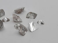 Ca. 10x splijtstuk van diamantkristallen (totaal 2,4 krt) - afbeelding 4 van  4