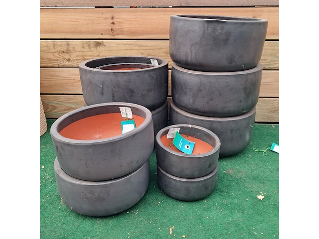 Ca. 10x stenen bloempot, passion for pottery - afbeelding 1 van  13