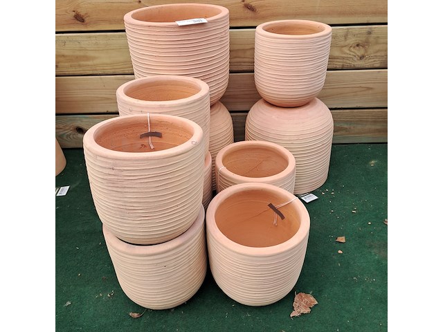 Ca. 10x stenen bloempot, ts collection - afbeelding 1 van  10