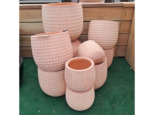 Ca. 10x stenen bloempot, ts collection - afbeelding 1 van  9