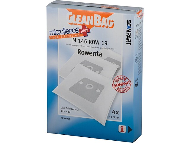 Ca. 10x stofzuigerzakken cleanbag, zr 480, voor rowenta - afbeelding 1 van  2