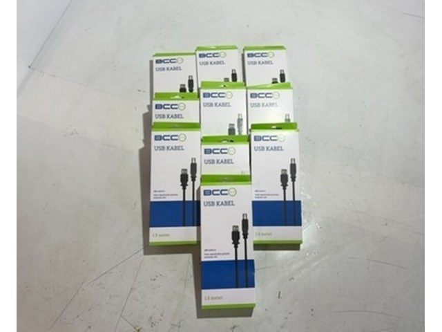 Ca. 10x usb 2.0 kabel, bcc, usb-a naar usb-b, zwart, 1,5 meter - afbeelding 1 van  3
