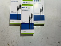 Ca. 10x usb 2.0 kabel, bcc, usb-a naar usb-b, zwart, 1,5 meter - afbeelding 2 van  3