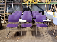 Ca. 10x vergaderstoel met schrijftableau, casala, curvy - afbeelding 5 van  12