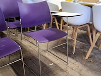 Ca. 10x vergaderstoel met schrijftableau, casala, curvy - afbeelding 6 van  12