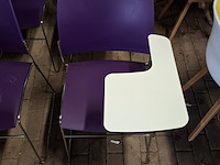 Ca. 10x vergaderstoel met schrijftableau, casala, curvy - afbeelding 7 van  12