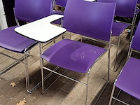 Ca. 10x vergaderstoel met schrijftableau, casala, curvy - afbeelding 9 van  12