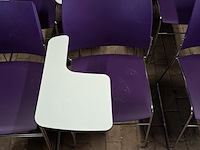 Ca. 10x vergaderstoel met schrijftableau, casala, curvy - afbeelding 10 van  12