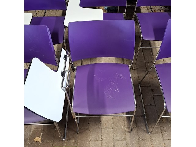 Ca. 10x vergaderstoel met schrijftableau, casala, curvy - afbeelding 11 van  12