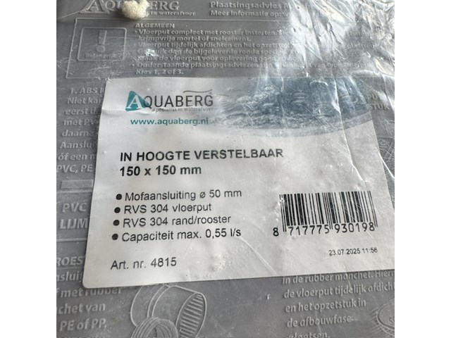 Ca. 10x vloerput, aquaberg, 4815 - afbeelding 4 van  4