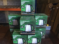 Ca. 10x waterkoker therma, 2 liter, chroom/zwart - afbeelding 2 van  2