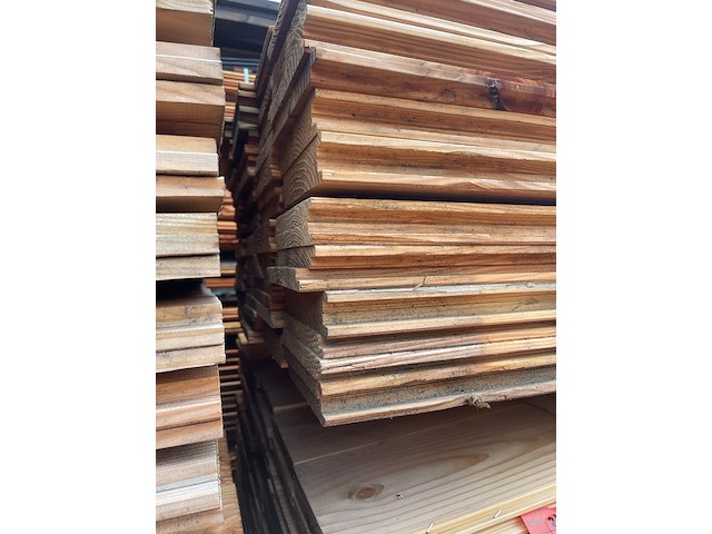 Ca. 110x douglas wisselsponning, 18x190mm, lengte 400cm - afbeelding 3 van  3