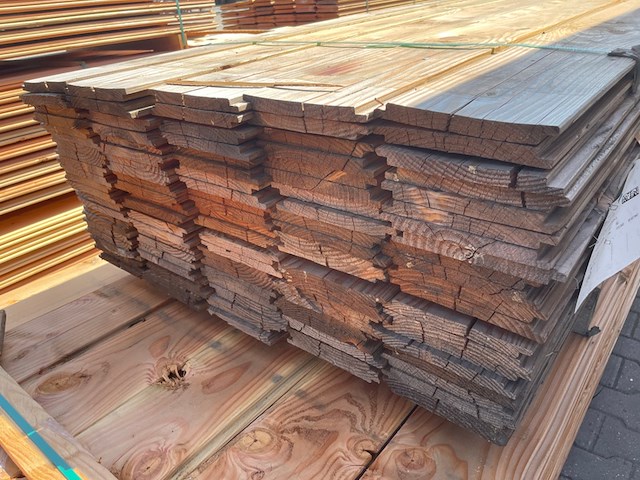 Ca. 110x douglas wisselsponning, 18x190mm, lengte 500cm - afbeelding 3 van  3