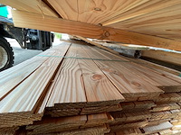 Ca. 110x douglas wisselsponning/halfhoutsrabat, 18x190mm, lengte 400cm - afbeelding 1 van  3