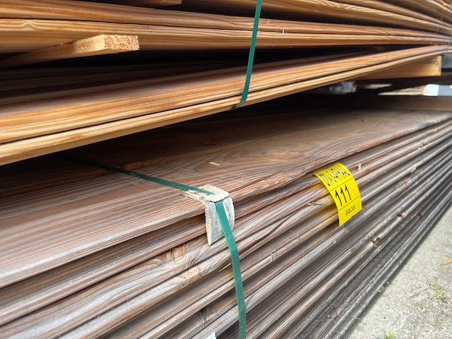 Ca. 110x douglas wisselsponning/halfhoutsrabat, 18x190mm, lengte 400cm - afbeelding 2 van  3