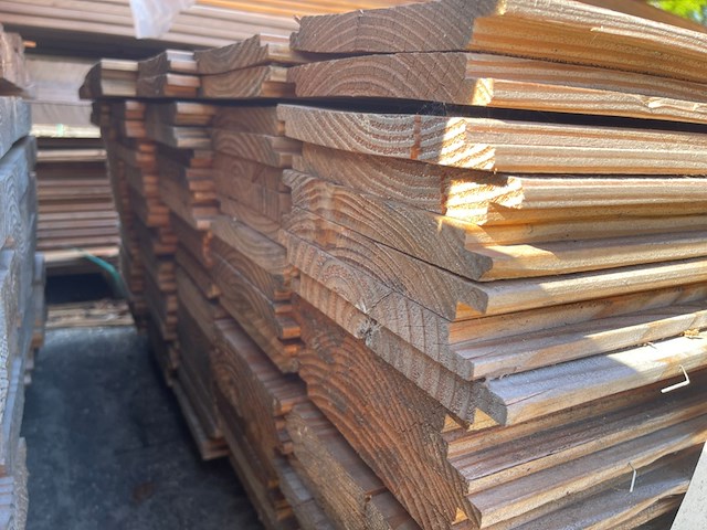 Ca. 110x douglas wisselsponning/halfhoutsrabat, 18x190mm, lengte 500cm - afbeelding 3 van  3