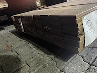 Ca. 110x guyana ipé planken geschaafd, 19x90mm, lengte 13/215cm, 28/245cm, 21/275cm, 17/305cm, 31/335cm - afbeelding 3 van  3