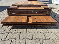 Ca. 110x guyana ipé planken geschaafd, 21x90mm, lengte 18/215cm, 60/245cm, 32/275cm - afbeelding 2 van  3