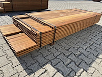 Ca. 110x guyana ipé planken geschaafd, 21x90mm, lengte 18/215cm, 60/245cm, 32/275cm - afbeelding 3 van  3
