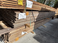 Ca. 110x guyana teak beschoeiingsplanken, 20x100mm, lengte 500cm - afbeelding 4 van  4