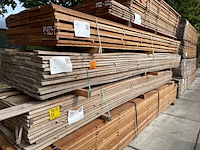 Ca. 110x guyana teak beschoeiingsplanken, 20x100mm, lengte 500cm - afbeelding 4 van  4