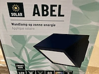Ca. 110x solar wandlamp op zonne-energie, abel, ip44, zwart/geel - afbeelding 3 van  4