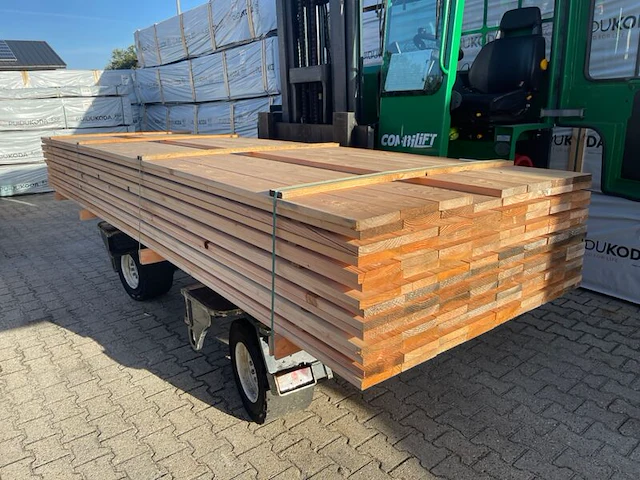 Ca. 111x douglas planken geschaafd, 24x138mm, lengte 400cm - afbeelding 3 van  3