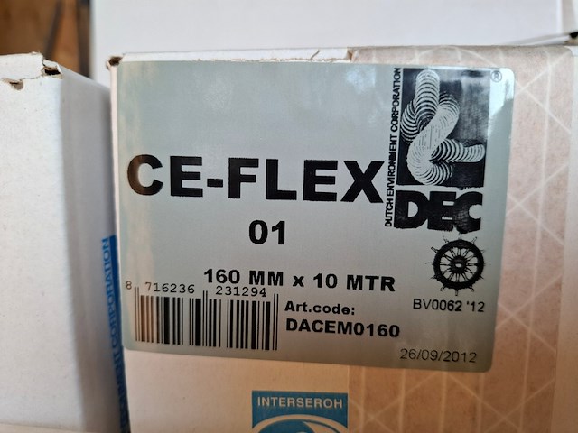 Ca. 112 doos flexibel luchtkanaal, dec, ce-flex 160mm x 10 meter - afbeelding 3 van  3