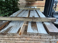 Ca. 112x douglas planken fijnbezaagd, 32x150mm, lengte 400cm - afbeelding 1 van  3