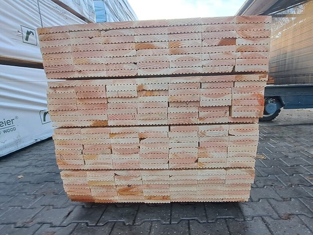 Ca. 112x douglas veer en groef, 18x145mm, lengte 300cm - afbeelding 3 van  3