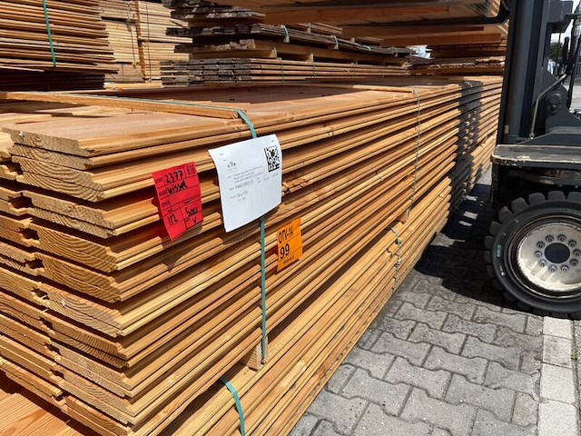 Ca. 112x douglas wisselsponning/halfhoutsrabat, 18x190mm, lengte 500cm - afbeelding 2 van  3