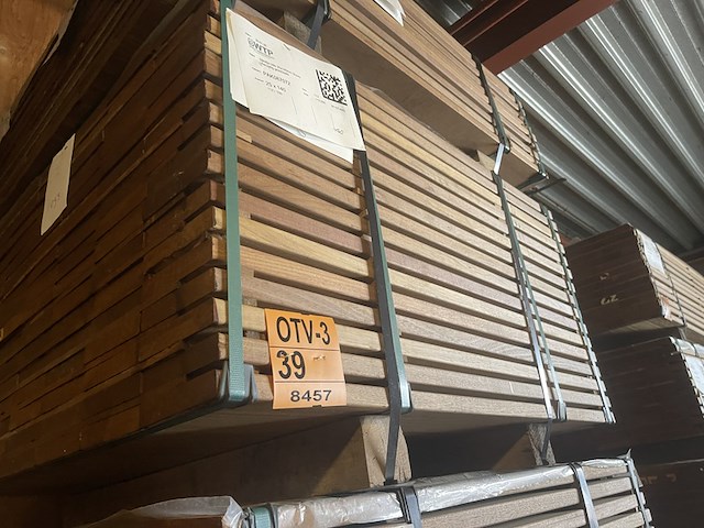 Ca. 112x guyana ipé planken geschaafd, 25x140mm, lengte 100cm - afbeelding 4 van  4